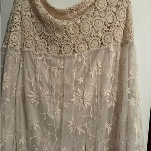 Cato Cream Lace Maxi Skirt